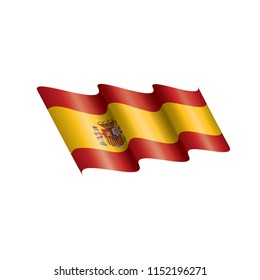 spain flag, vector illustration on a white background