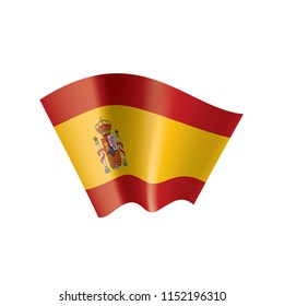 spain flag, vector illustration on a white background