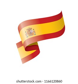 spain flag, vector illustration on a white background