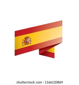 spain flag, vector illustration on a white background