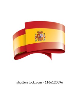 spain flag, vector illustration on a white background