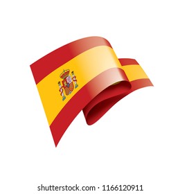 spain flag, vector illustration on a white background