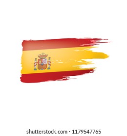 spain flag, vector illustration on a white background