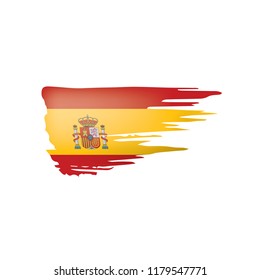 spain flag, vector illustration on a white background