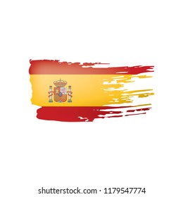 spain flag, vector illustration on a white background