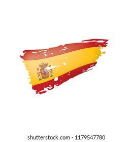 spain flag, vector illustration on a white background