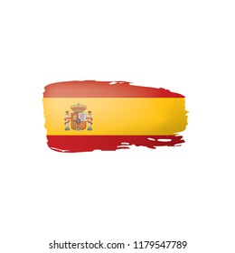 spain flag, vector illustration on a white background