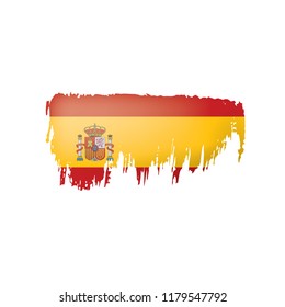 spain flag, vector illustration on a white background