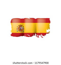 spain flag, vector illustration on a white background