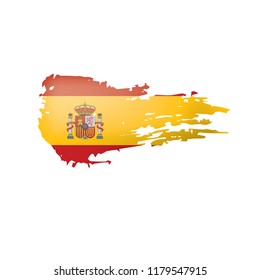 spain flag, vector illustration on a white background