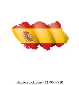 spain flag, vector illustration on a white background