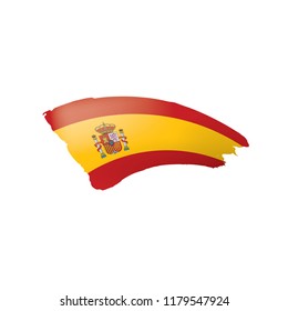 spain flag, vector illustration on a white background