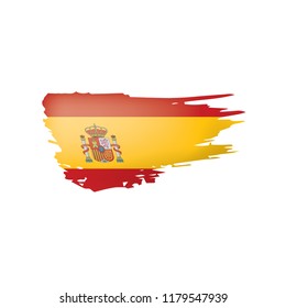 spain flag, vector illustration on a white background
