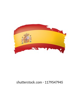 spain flag, vector illustration on a white background
