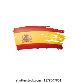 spain flag, vector illustration on a white background
