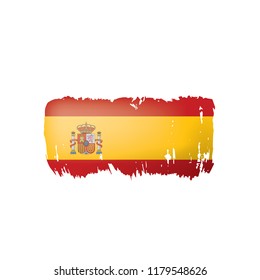 spain flag, vector illustration on a white background