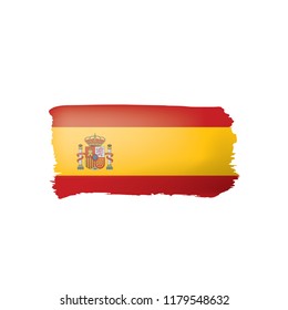 spain flag, vector illustration on a white background