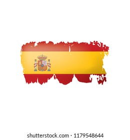 spain flag, vector illustration on a white background