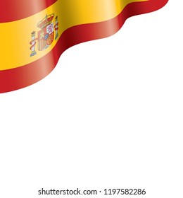 spain flag, vector illustration on a white background