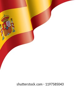 spain flag, vector illustration on a white background
