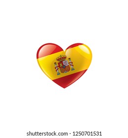 spain flag, vector illustration on a white background