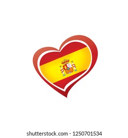 spain flag, vector illustration on a white background