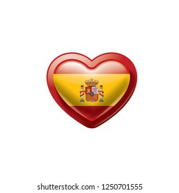 spain flag, vector illustration on a white background