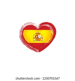 spain flag, vector illustration on a white background