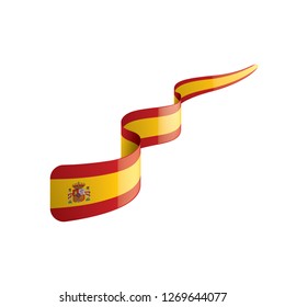 spain flag, vector illustration on a white background