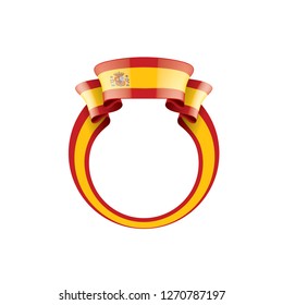 spain flag, vector illustration on a white background