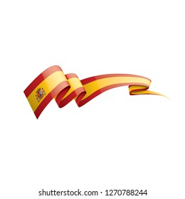 spain flag, vector illustration on a white background