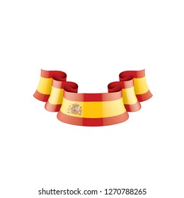 spain flag, vector illustration on a white background