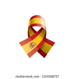 spain flag, vector illustration on a white background