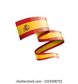 spain flag, vector illustration on a white background