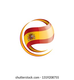 spain flag, vector illustration on a white background
