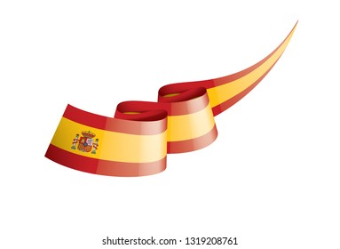 spain flag, vector illustration on a white background