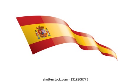 spain flag, vector illustration on a white background