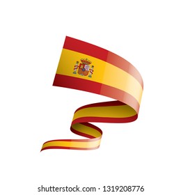 spain flag, vector illustration on a white background