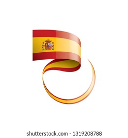 spain flag, vector illustration on a white background