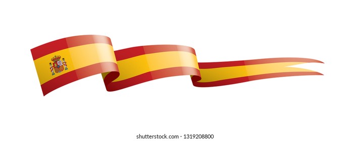 spain flag, vector illustration on a white background