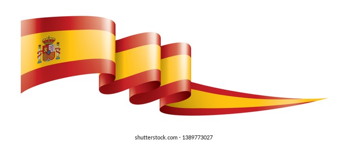 spain flag, vector illustration on a white background