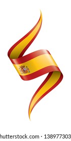 spain flag, vector illustration on a white background