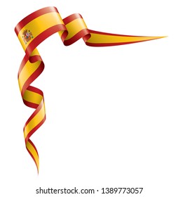 spain flag, vector illustration on a white background