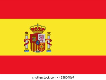 Spain flag.Vector illustration