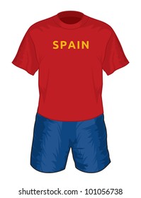 Spain football uniform