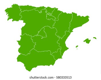 spain green map