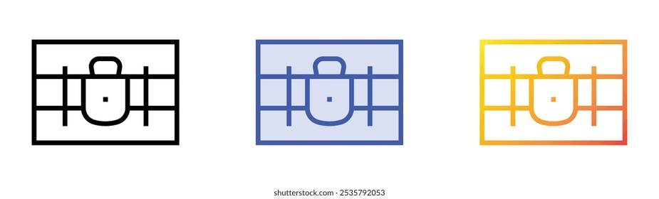 spain icon. Linear, Blue Fill and Gradient Style Design Isolated On White Background