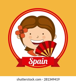 spain kid design, vector illustration eps10 graphic 
