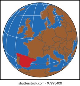 Spain Locate Map