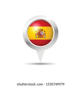 Spain location icon vector design.Scalable vector design.